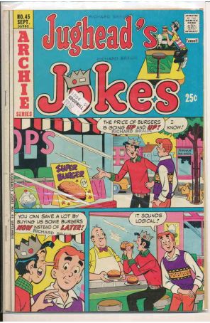 Jughead's Jokes 45 published by Archie