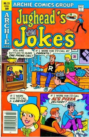 Jughead's Jokes 73 published by Archie with cover art by Stan Goldberg
