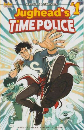 Jughead's Time Police (2nd Series) 1A published by Archie with cover art by Derek Charm