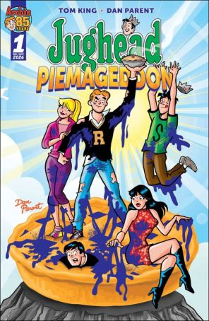 Jughead: Piemaggeddon 1A published by Archie with cover art by Dan Parent
