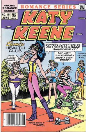 Katy Keene (2nd Series) 15 (Newsstand) published by Archie with cover art by John S. Lucas