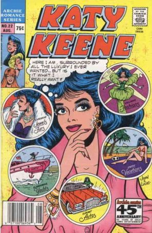 Katy Keene (2nd Series) 22 (Newsstand) published by Archie with cover art by John S. Lucas