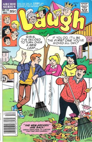 Laugh (Vol. 2) 18 (Newsstand) published by Archie with cover art by Dan DeCarlo