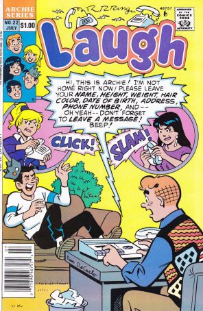 Laugh (Vol. 2) 22 (Newsstand) published by Archie with cover art by Dan DeCarlo