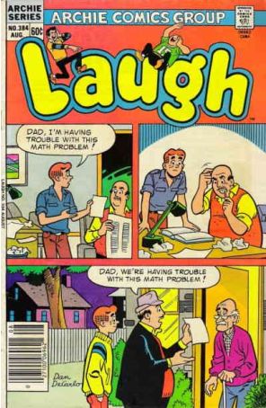 Laugh Comics 384 published by Archie with cover art by Dan DeCarlo