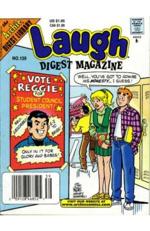 Laugh Digest Magazine 139 (Newsstand) published by Archie with cover art by Stan Goldberg