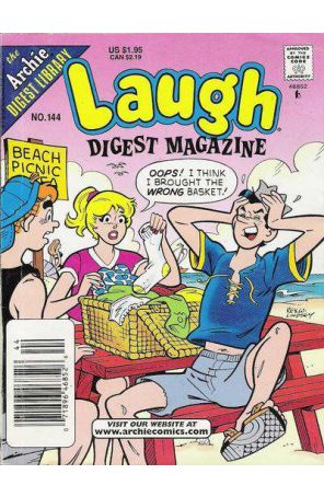 Laugh Digest Magazine 144 (Newsstand) published by Archie with cover art by Rex W. Lindsey