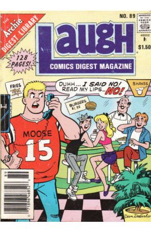 Laugh Digest Magazine 89 (Newsstand) published by Archie with cover art by Dan DeCarlo