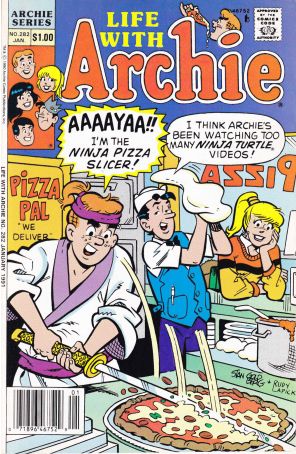 Life with Archie 282 (Newsstand) published by Archie with cover art by Stan Goldberg