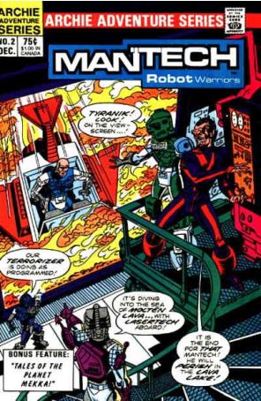 Mantech Robot Warriors 2 published by Archie with cover art by Dick Ayers