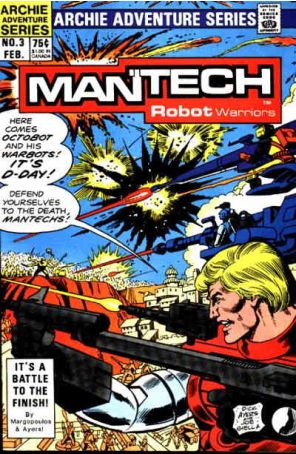 Mantech Robot Warriors 3 published by Archie with cover art by Dick Ayers