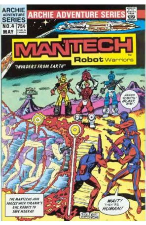 Mantech Robot Warriors 4 published by Archie with cover art by Dick Ayers