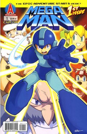 Mega Man (2nd Series) 1 published by Archie with cover art by Patrick Spaziante