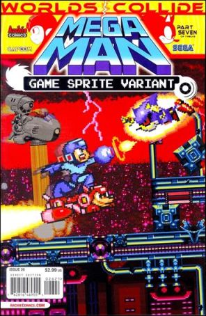 Mega Man (2nd Series) 26A published by Archie with cover art by Ryan Jampole