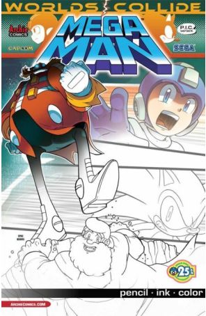 Mega Man (2nd Series) 27A published by Archie with cover art by Patrick Spaz