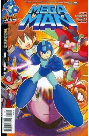 Mega Man (2nd Series) 55A published by Archie with cover art by Patrick Spaz Spaziante