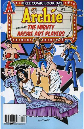 Mighty Archie Art Players, Free Comic Book Day Edition 1 published by Archie with cover art by Dan Parent