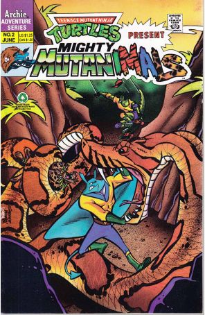 Mighty Mutanimals 2 published by Archie with cover art by Garrett Ho