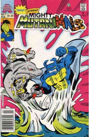 Mighty Mutanimals 7 (Newsstand) published by Archie with cover art by Ken Mitchroney