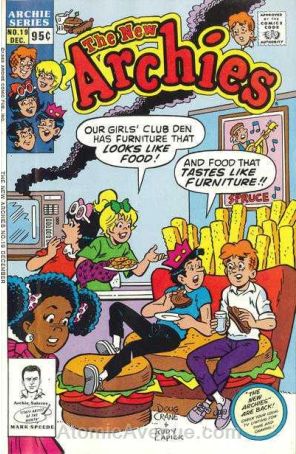 The New Archies 19 published by Archie with cover art by Doug Crane and Rudy Lapick