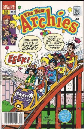 The New Archies 6 published by Archie with cover art by Henry Scarpelli
