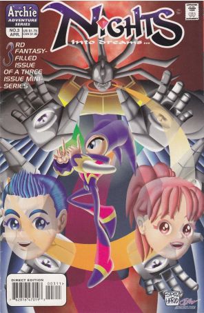Nights into Dreams 3 published by Archie with cover art by Patrick Spaziante