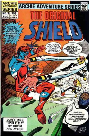 Original Shield 3 published by Archie with cover art by Dick Ayers