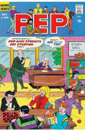 Pep 205 published by Archie with cover art by Dan DeCarlo