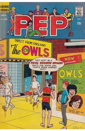 Pep 211 published by Archie with cover art by Dan DeCarlo