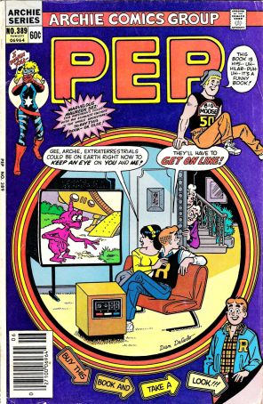 Pep 389 published by Archie with cover art by Dan DeCarlo