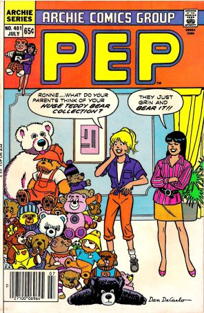 Pep 401 published by Archie with cover art by Dan Decarlo