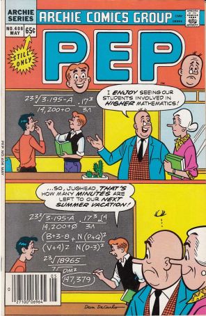 Pep 406 published by Archie with cover art by Dan Decarlo