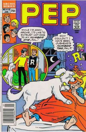Pep 410 published by Archie with cover art by Dan Decarlo