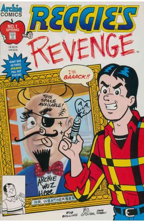 Reggie's Revenge 1 published by Archie with cover art by Bob Bolling and Bill Golliher