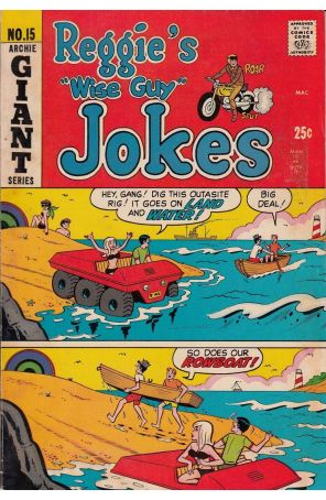 Reggie's Wise Guy Jokes 15 published by Archie with cover art by Dan DeCarlo