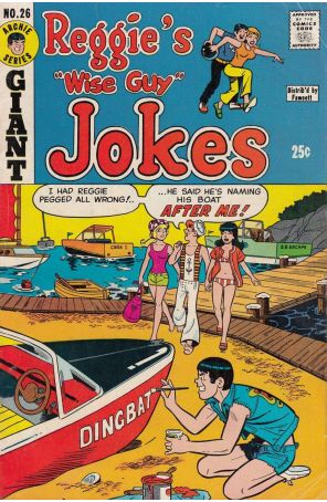 Reggie's Wise Guy Jokes 26 published by Archie with cover art by Dan DeCarlo
