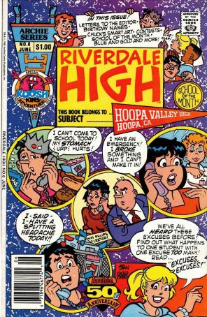 Riverdale High 6 (Newsstand) published by Archie with cover art by Stan Goldberg