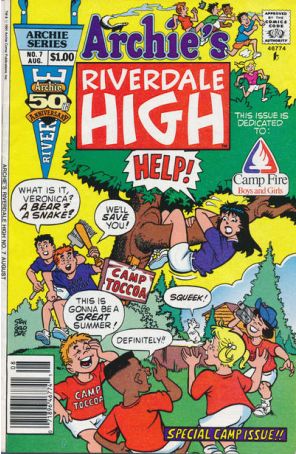 Riverdale High 7 (Newsstand) published by Archie with cover art by Stan Goldberg