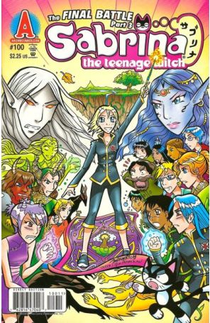 Sabrina (Vol. 2) 100 published by Archie with cover art by Tania Del Rio