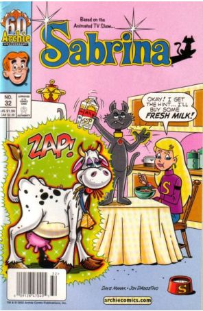 Sabrina (Vol. 2) 32 (Newsstand) published by Archie with cover art by Dave Manak
