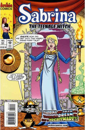 Sabrina (Vol. 2) 51 published by Archie with cover art by Holly Golightly