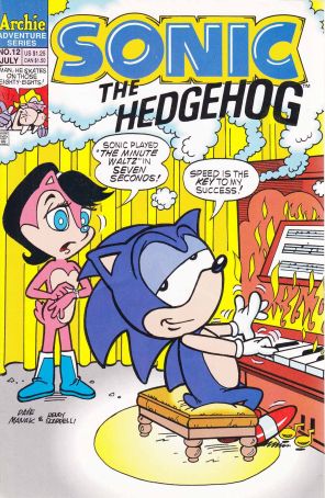 Sonic the Hedgehog 12 published by Archie with cover art by Dave Manak