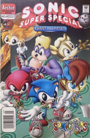 Sonic the Hedgehog Super Special 9 (Newsstand) published by Archie with cover art by Pat Spaziante