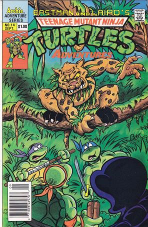Teenage Mutant Ninja Turtles Adventures (2nd Series) 14 (Newsstand) published by Archie