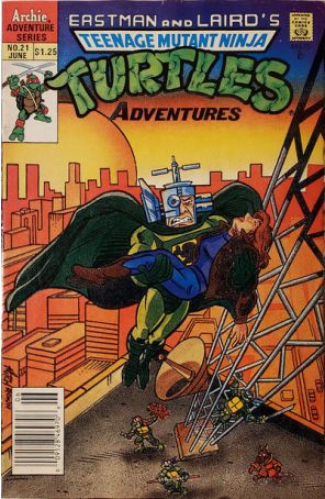 Teenage Mutant Ninja Turtles Adventures (2nd Series) 21 (Newsstand) published by Archie