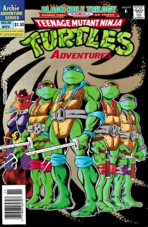 Teenage Mutant Ninja Turtles Adventures (2nd Series) 50 (Newsstand) published by Archie