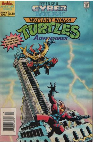 Teenage Mutant Ninja Turtles Adventures (2nd Series) 63 (Newsstand) published by Archie