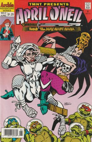 Teenage Mutant Ninja Turtles Presents: April O'Neil (May East Saga) 3 (Newsstand) published by Archie with cover art by Bob Fingerman