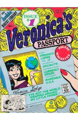 Veronica's Digest Magazine 1 published by Archie with cover art by Dan Parent