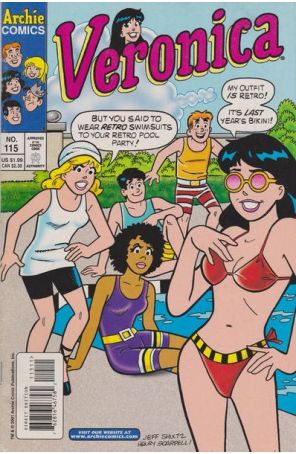 Veronica 115 published by Archie with cover art by Jeff Shultz